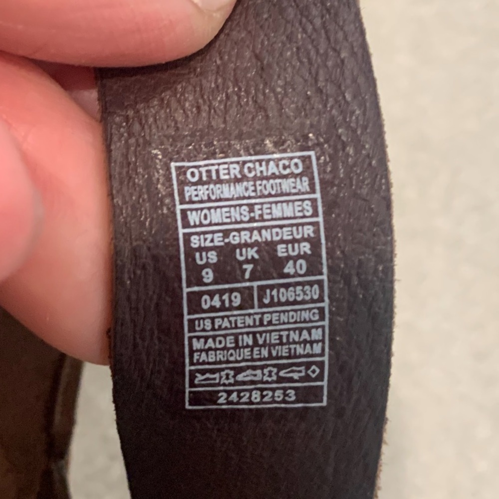 Chaco Brown Leather Sandals with Buckle - Picture 3 of 3